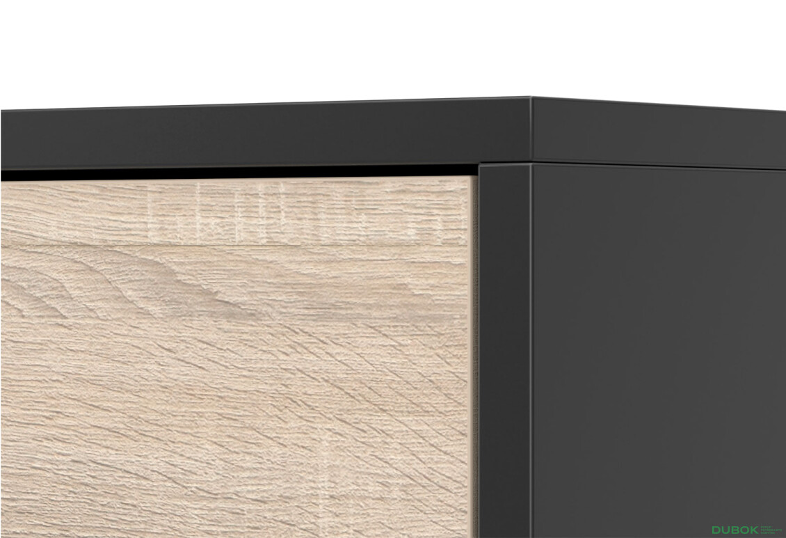 Fotografia 9 - Komoda Frida 01 135 2D4S čierna / dub sonoma