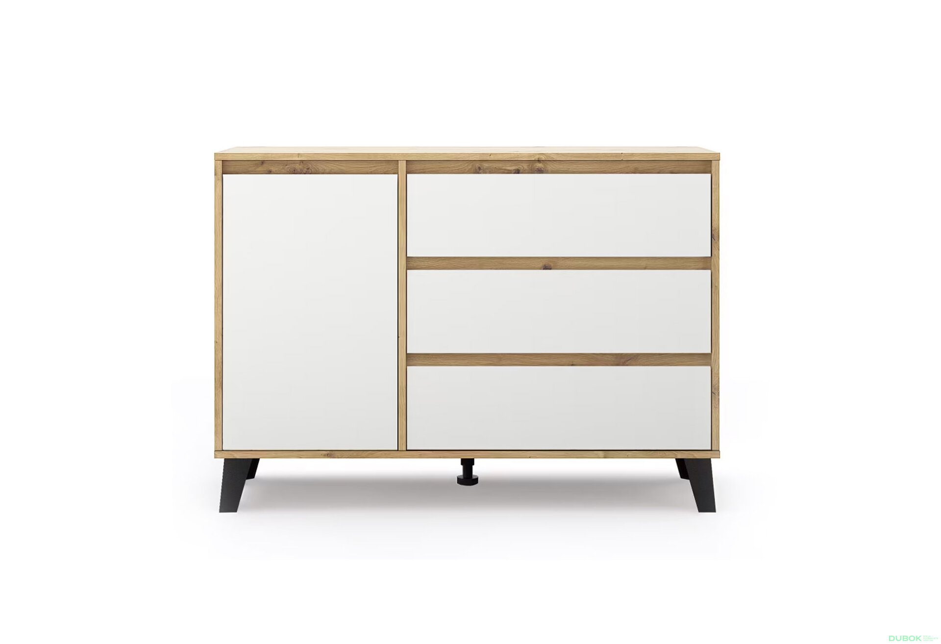 Fotografia 2 - Komoda Borg 1d3s dub artisan / biela