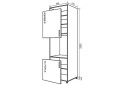 N20 Skriňa (horný f60x92-1ks, dolný f60x72-1ks) MoDa Mat Lux / MoDa Matt Luxe - Fotografia 1 Fotografia 1 - N20 Skriňa (horný f60x92-1ks, dolný f60x72-1ks) MoDa Mat Lux / MoDa Matt Luxe