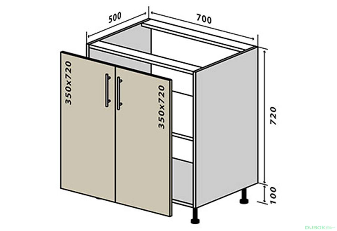 N43 Skriňaka 2D 70 MoDa Mat Lux / MoDa Matt Luxe