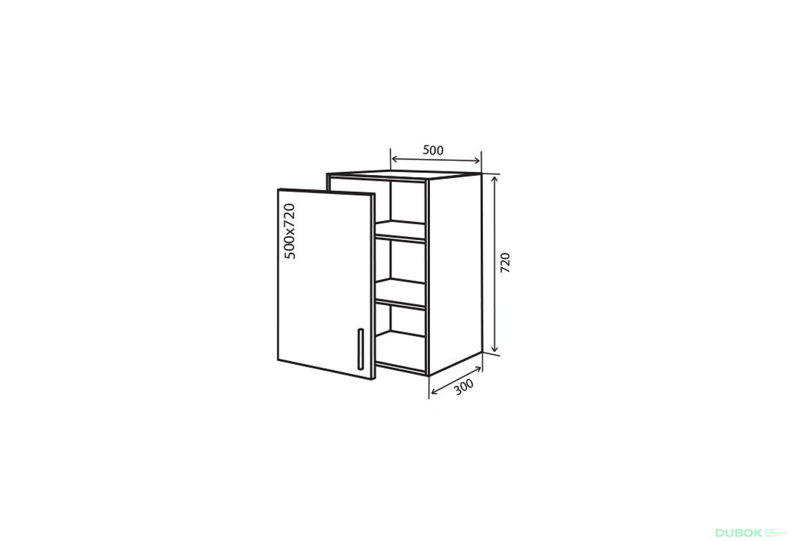 B5 Skrinka 1D 50 MóDa Lux / MoDa Luxe