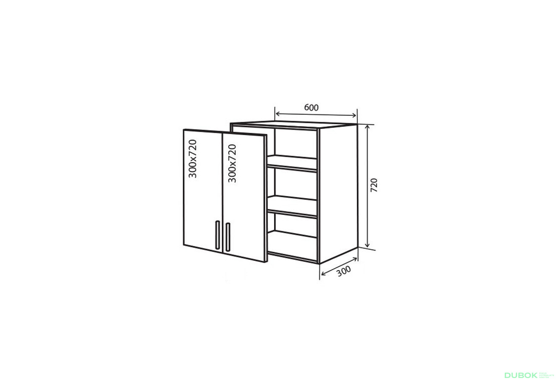 V6 Skrinka 2D 60 MóDa Lux / MoDa Luxe