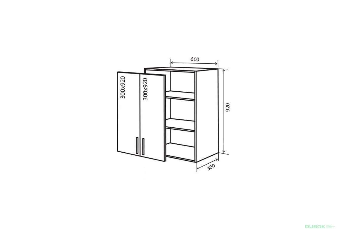 V46 Skrinka 2D 60 MóDa Lux / MoDa Luxe