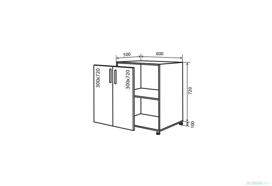 N6 Skrinka 2D 60 MóDa Lux / MoDa Luxe