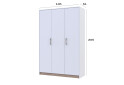 Fotografia 10 - Skriňa Austin 3 LTD 135 cm, biela