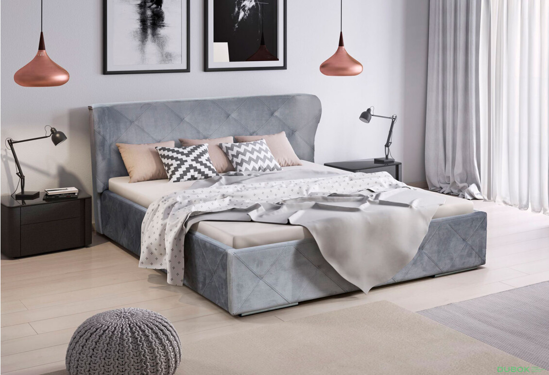 Fotografia 2 - Čalúnená posteľ Orlando 160x200 A Mono 84