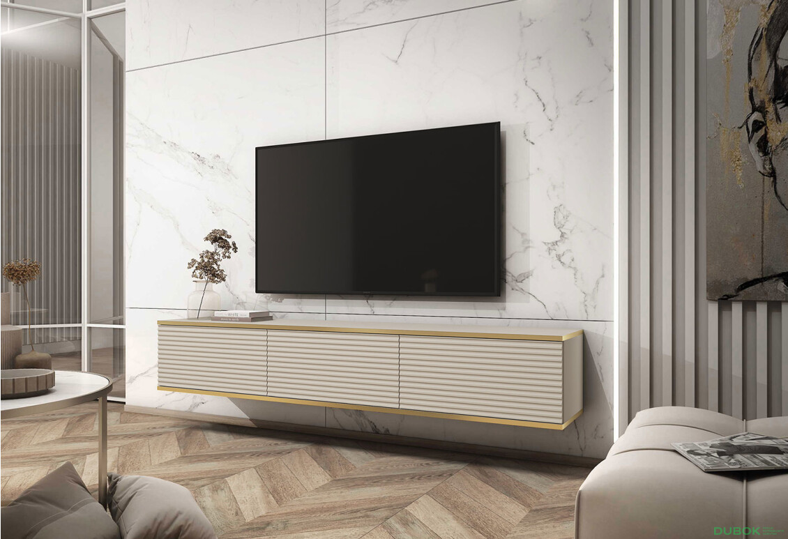 Fotografia 3 - TV stolík RTV 175 MDF béžový Oro