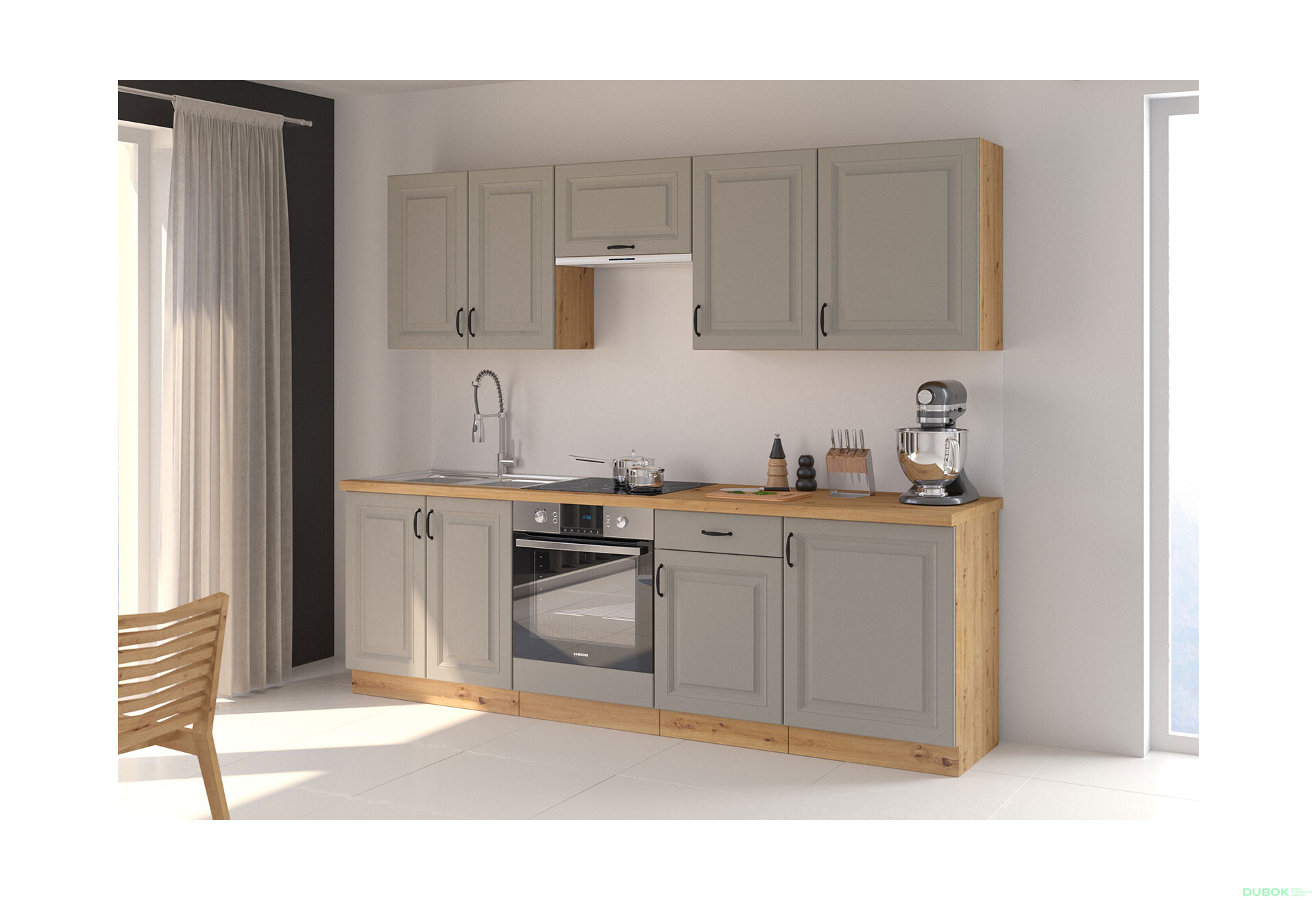 Fotografia 3 - Modulárna kuchyňa Stilo dub artisan / clay grey