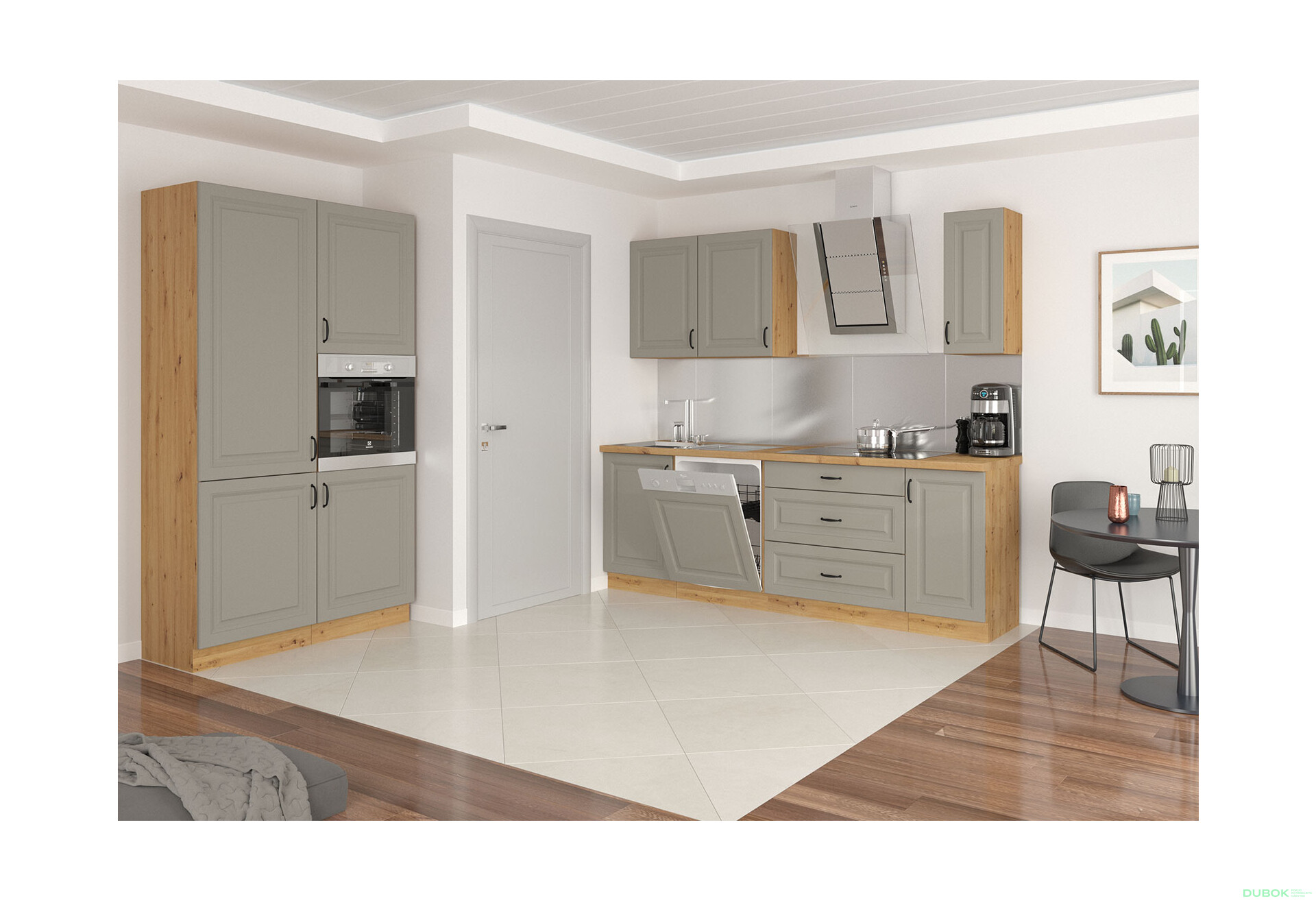 Fotografia 4 - Modulárna kuchyňa Stilo dub artisan / clay grey