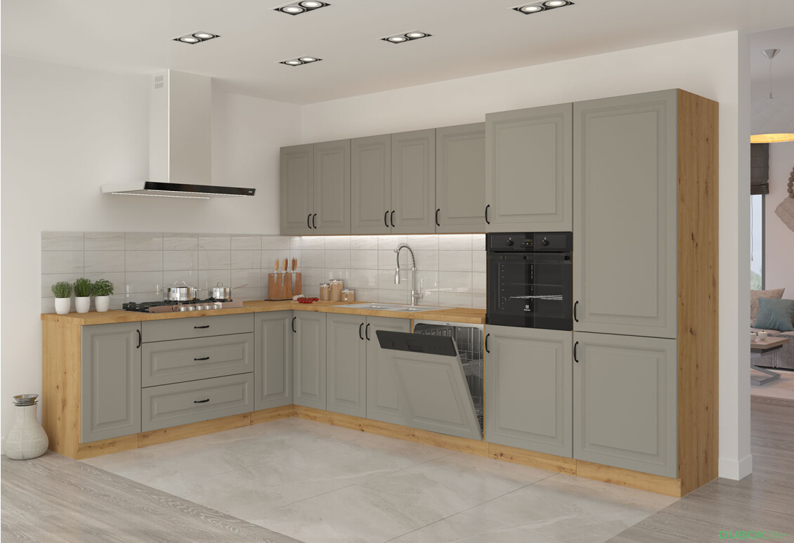 Fotografia 5 - Modulárna kuchyňa Stilo dub artisan / clay grey