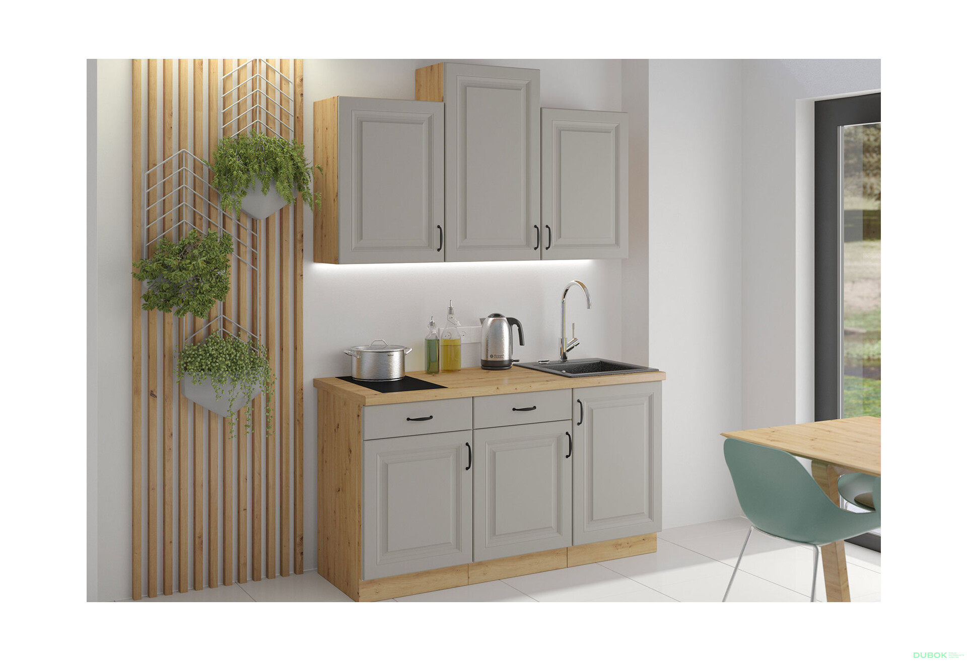 Fotografia 6 - Modulárna kuchyňa Stilo dub artisan / clay grey