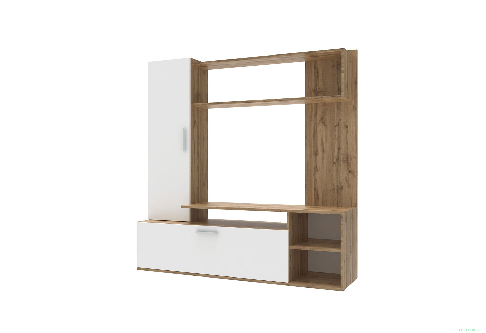 Fotografia 2 - Televízny stojan Kona 151 cm Dub ewok / Biely