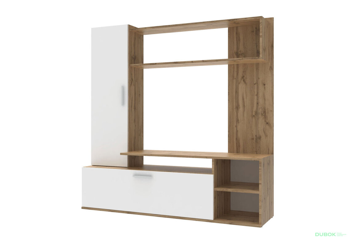 Fotografia 2 - Televízny stojan Kona 151 cm Dub ewok / Biely