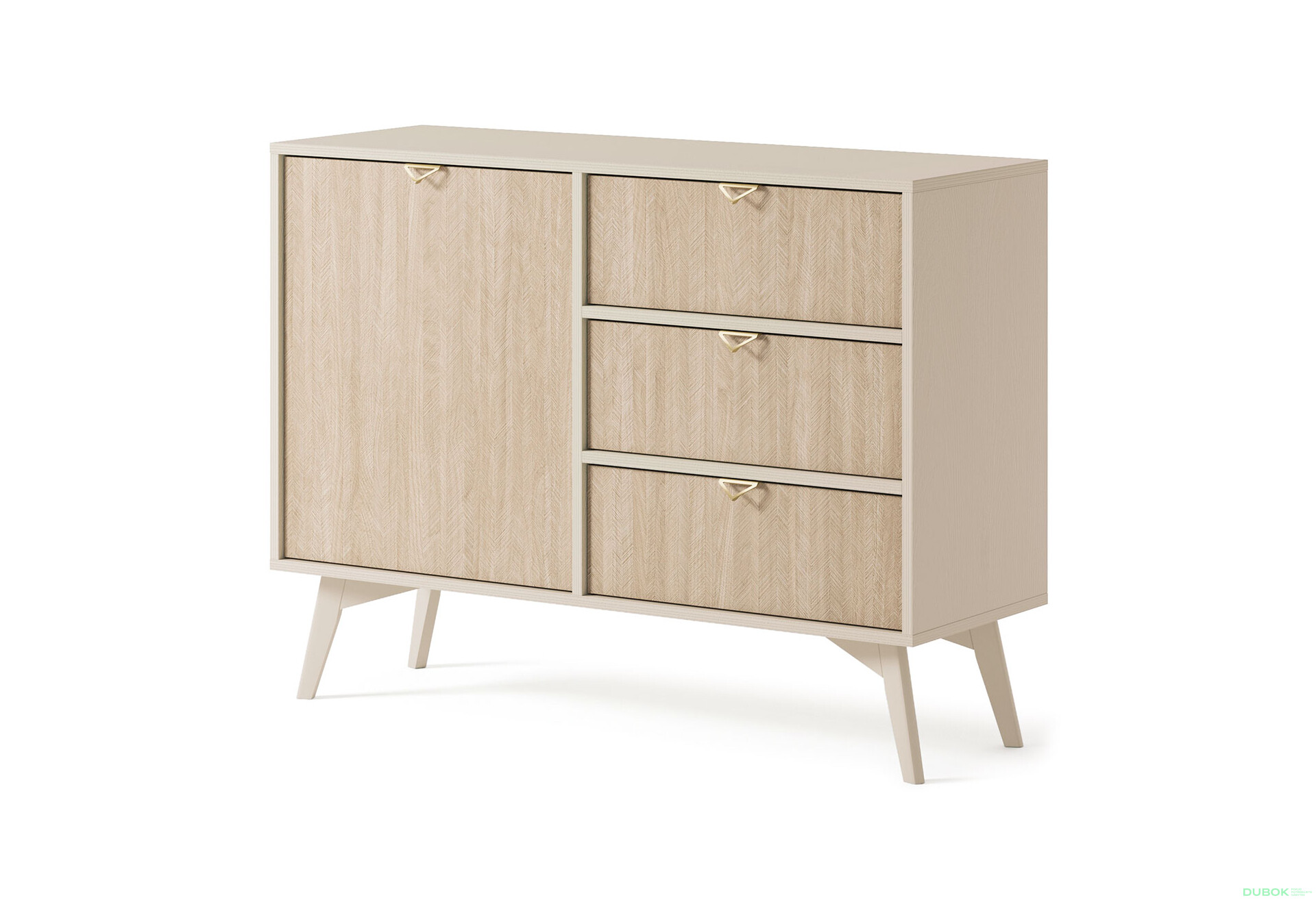 Komoda KSZD106 Forest béžový piesok / škandinávsky smrek - Fotografia 1 Fotografia 1 - Komoda KSZD106 Forest béžový piesok / škandinávsky smrek