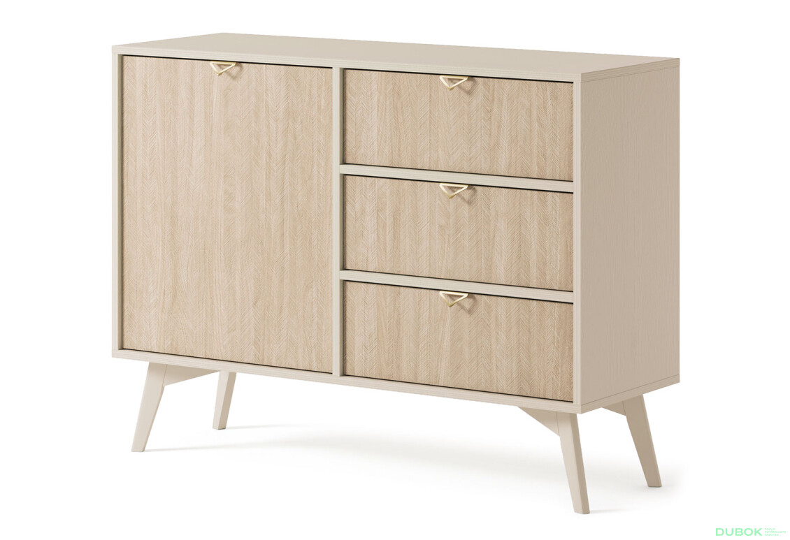 Komoda KSZD106 Forest béžový piesok / škandinávsky smrek - Fotografia 1 Fotografia 1 - Komoda KSZD106 Forest béžový piesok / škandinávsky smrek