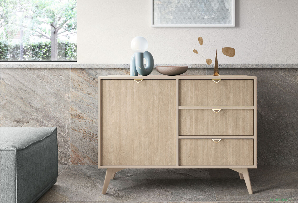 Komoda KSZD106 Forest béžový piesok / škandinávsky smrek - Fotografia 4 Fotografia 4 - Komoda KSZD106 Forest béžový piesok / škandinávsky smrek