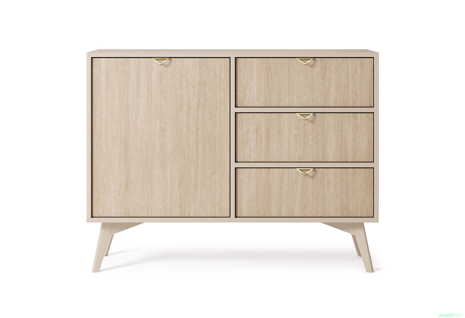 Komoda KSZD106 Forest béžový piesok / škandinávsky smrek - Fotografia 2 Fotografia 2 - Komoda KSZD106 Forest béžový piesok / škandinávsky smrek