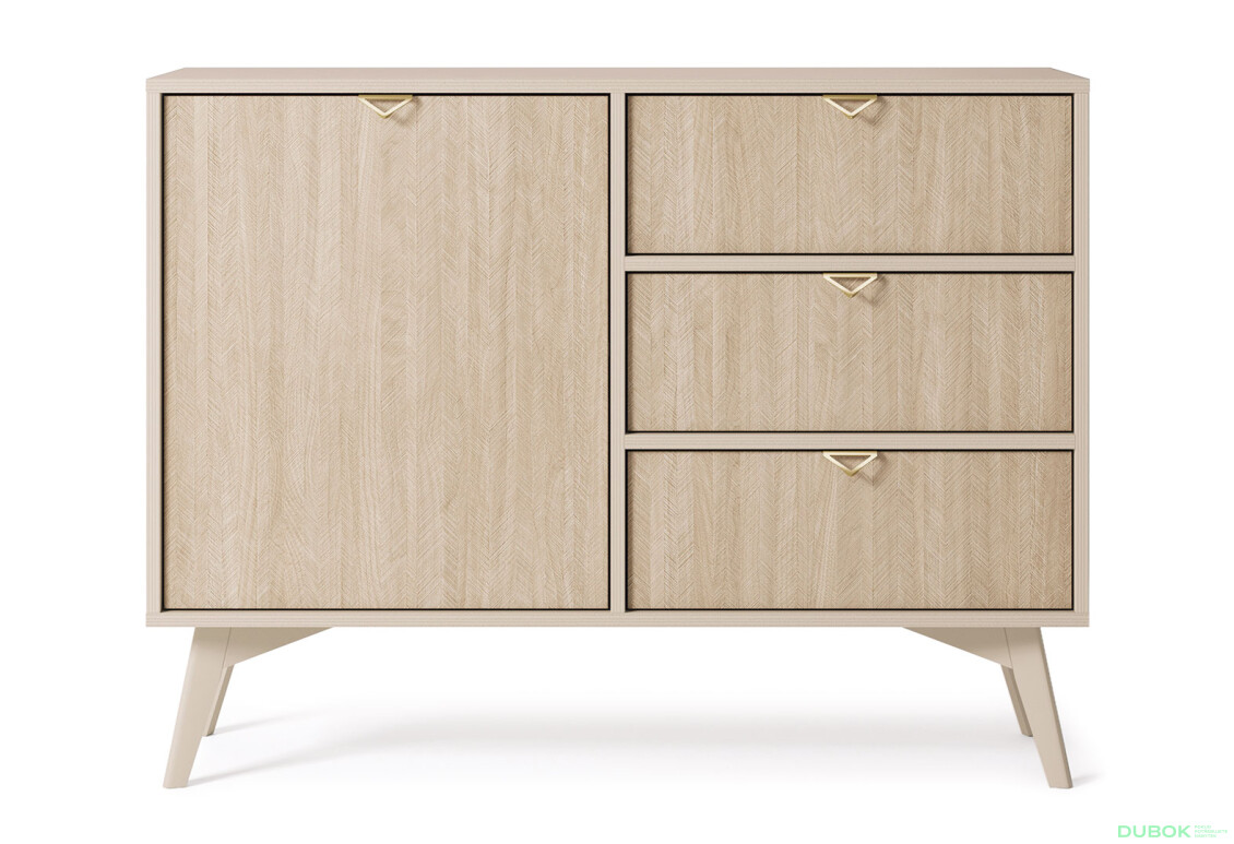 Komoda KSZD106 Forest béžový piesok / škandinávsky smrek - Fotografia 2 Fotografia 2 - Komoda KSZD106 Forest béžový piesok / škandinávsky smrek