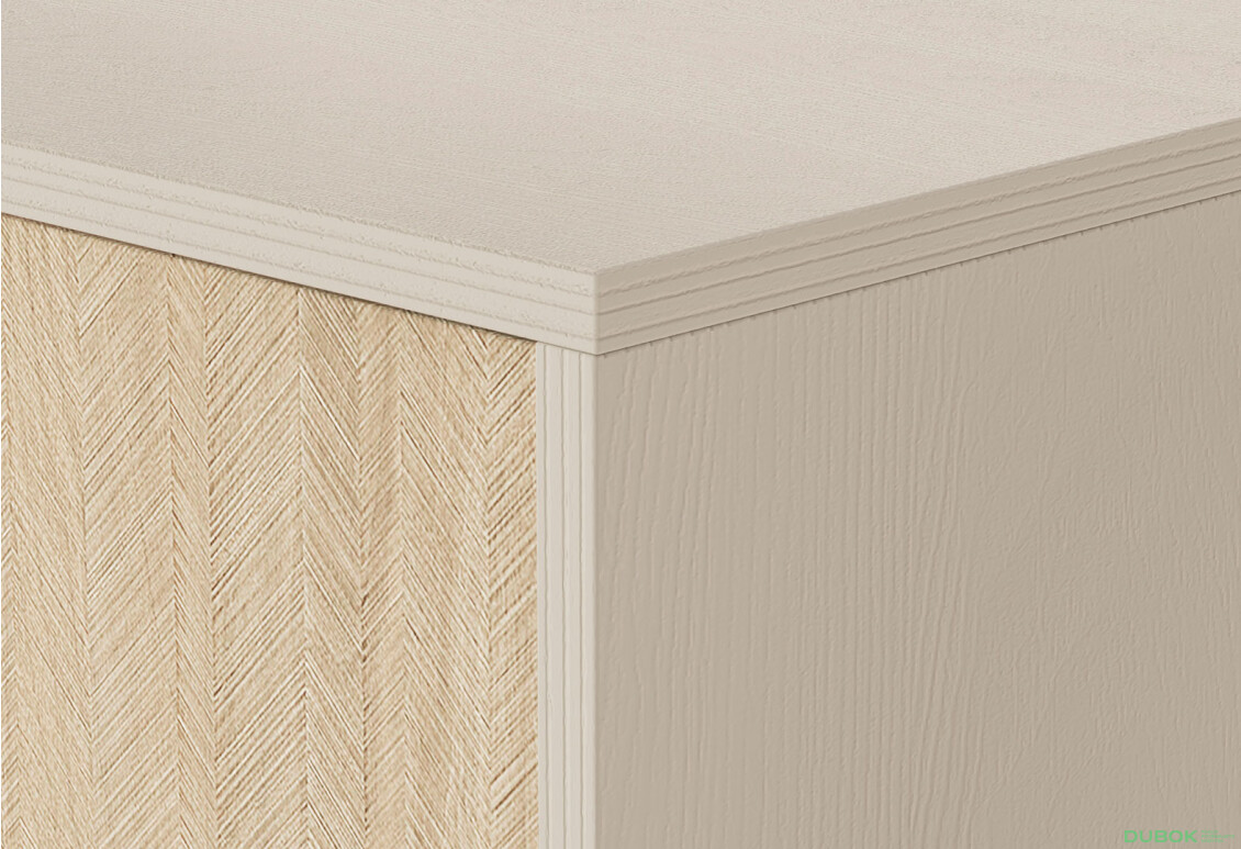 Komoda KSZD106 Forest béžový piesok / škandinávsky smrek - Fotografia 5 Fotografia 5 - Komoda KSZD106 Forest béžový piesok / škandinávsky smrek