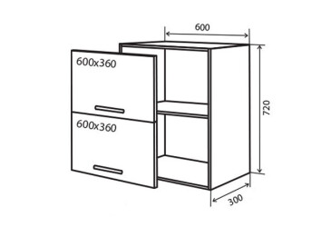 V20 Skrinka 2D 60 MóDa Lux / MoDa Luxe