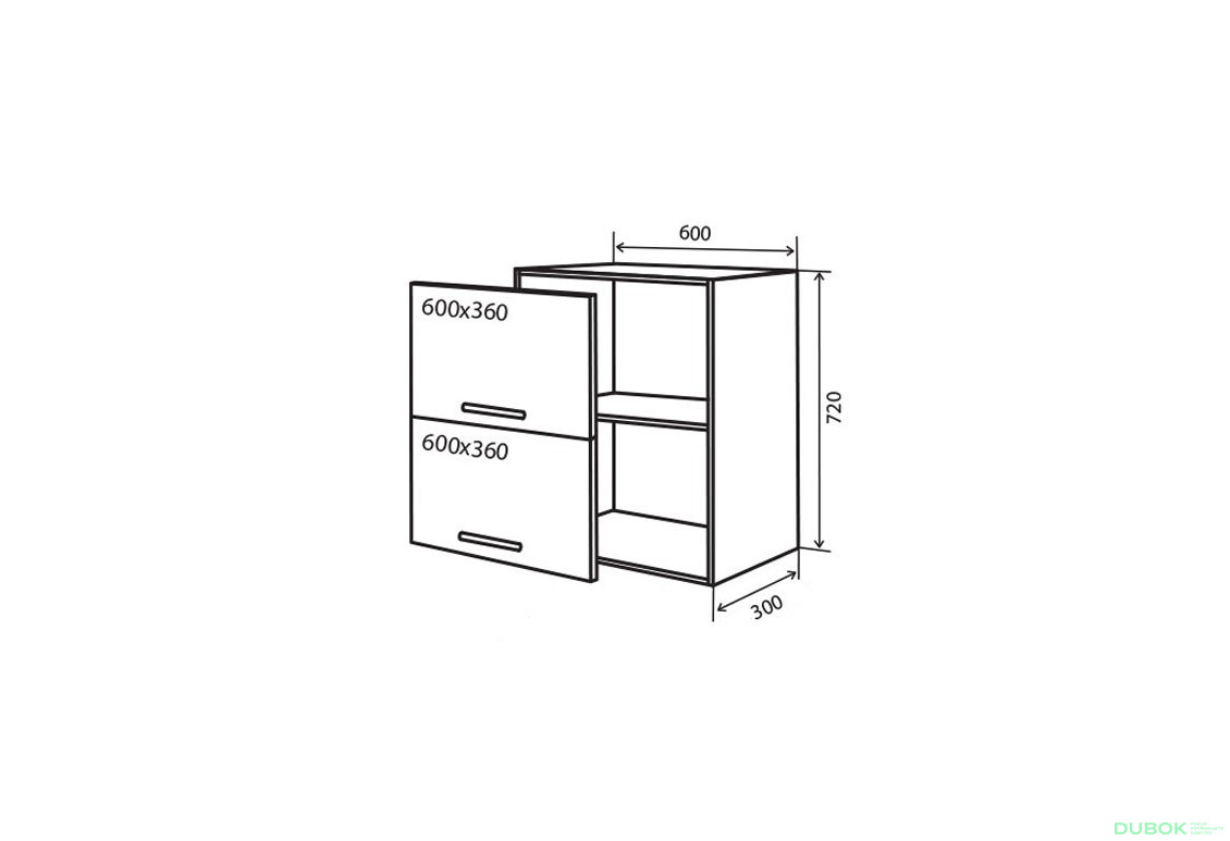 V20 Skrinka 2D 60 MóDa Lux / MoDa Luxe