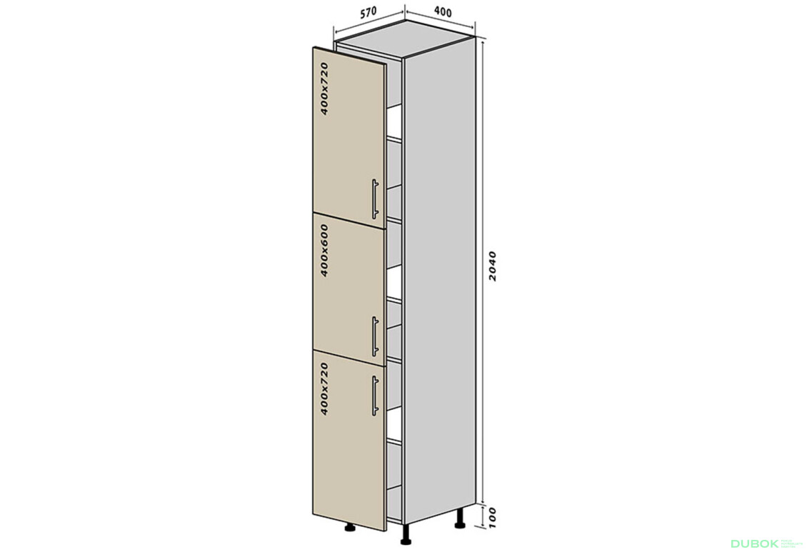 N40 Skriňa 40x214 MóDa Lux / MoDa Luxe