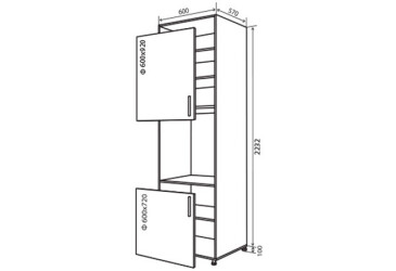 N20 Skriňa (horná f60x92-1ks, dolná f60x72-1ks) MóDa Lux / MoDa Luxe