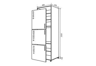 N18 Skriňa 213 + f600x600 MóDa Lux / MoDa Luxe