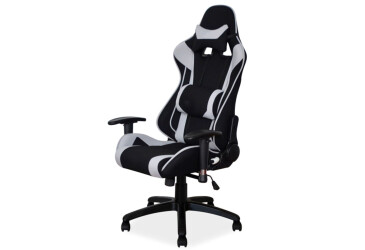 Otočné kreslo Viper čierny / šedý