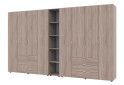 Skriňa osemdverová s regálom Gelar 348.2 cm Dub sonoma - Fotografia 4 Fotografia 4 - Skriňa osemdverová s regálom Gelar 348.2 cm Dub sonoma