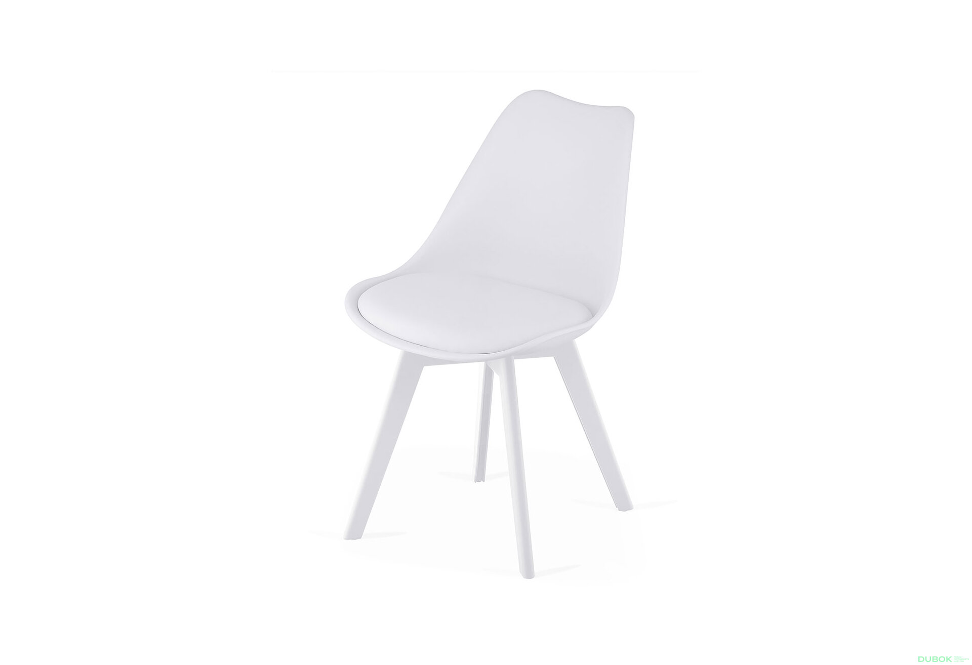 Fotografia 3 - Krzesło MARK biele / biele nohy x 1