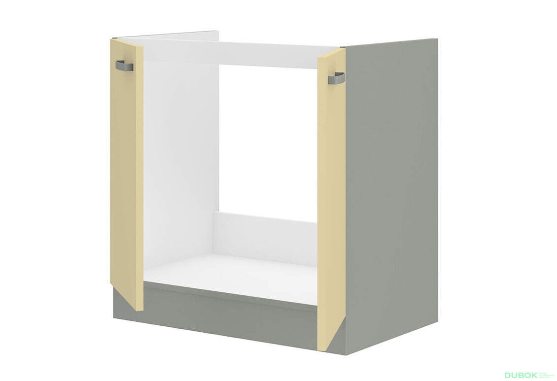 Fotografia 2 - 80 ZL 2F BB kuchynský drez Karmeň šedý platinový / krémový lesk