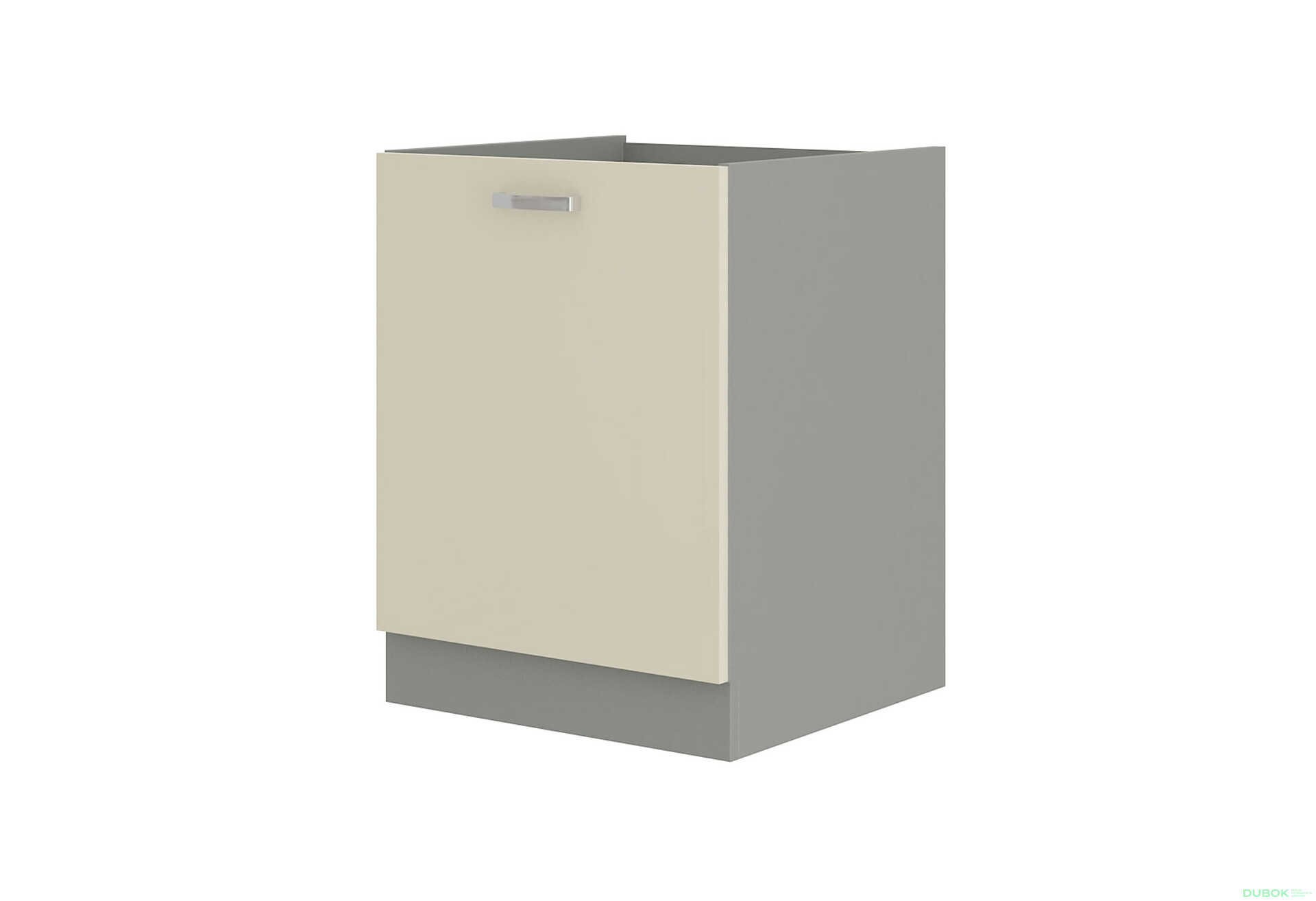 Fotografia 1 - 60 D 1F BB Karmeň šedý platinový / krémový lesk