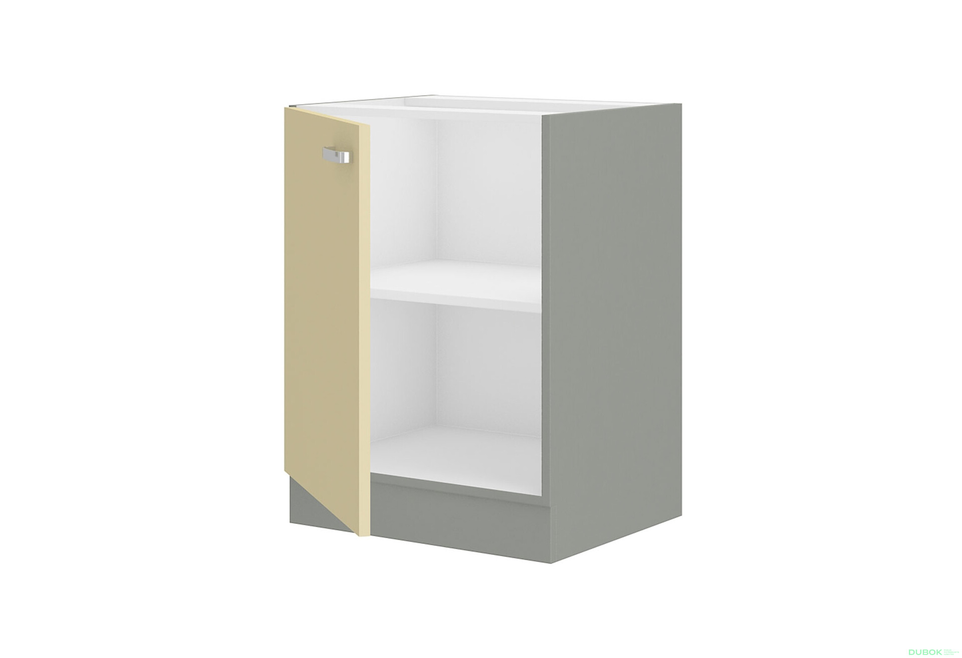 Fotografia 2 - 60 D 1F BB Karmeň šedý platinový / krémový lesk