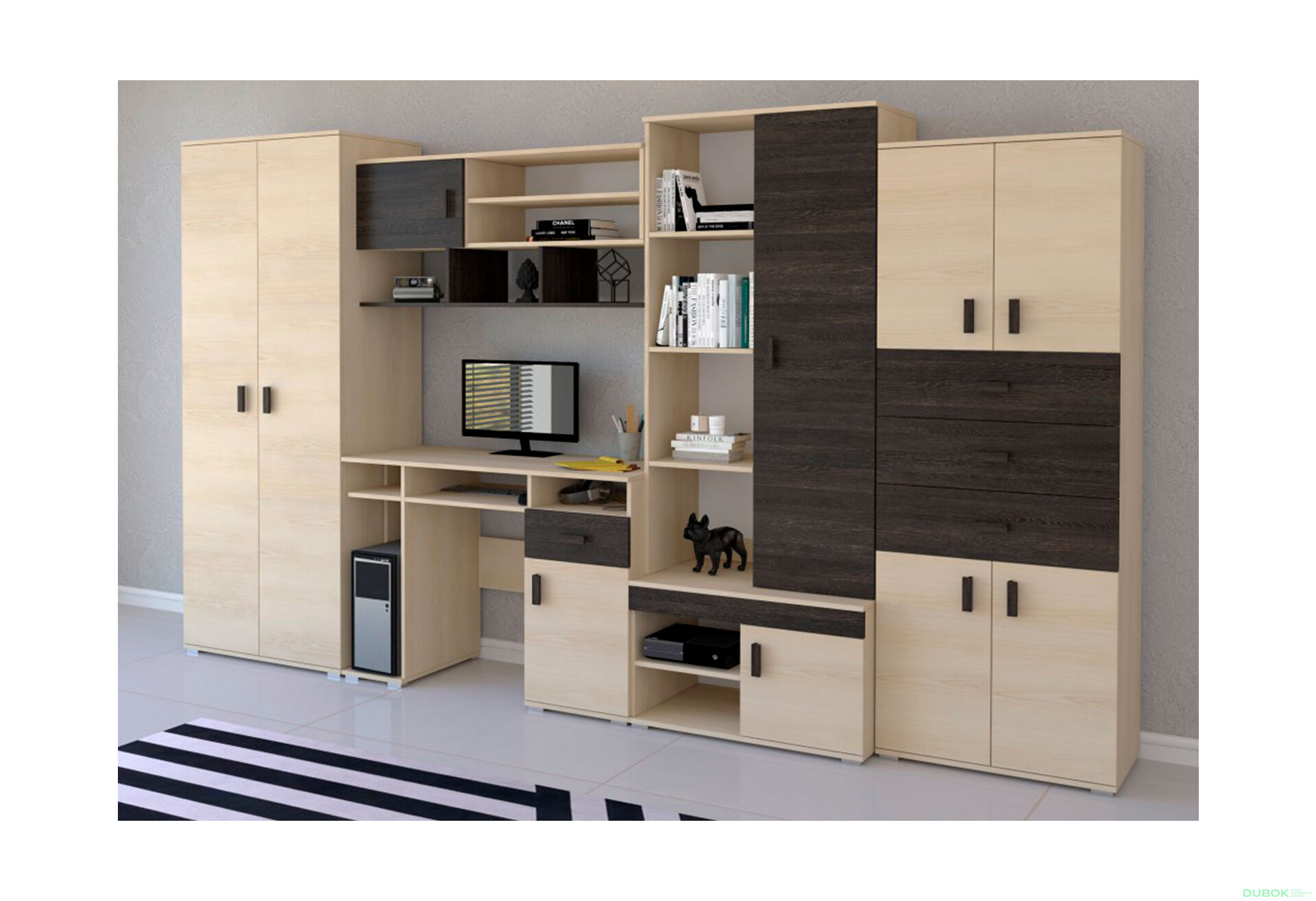 Fotografia 1 - Detské Nelly s písacím stolom jaseň / dub canterbury