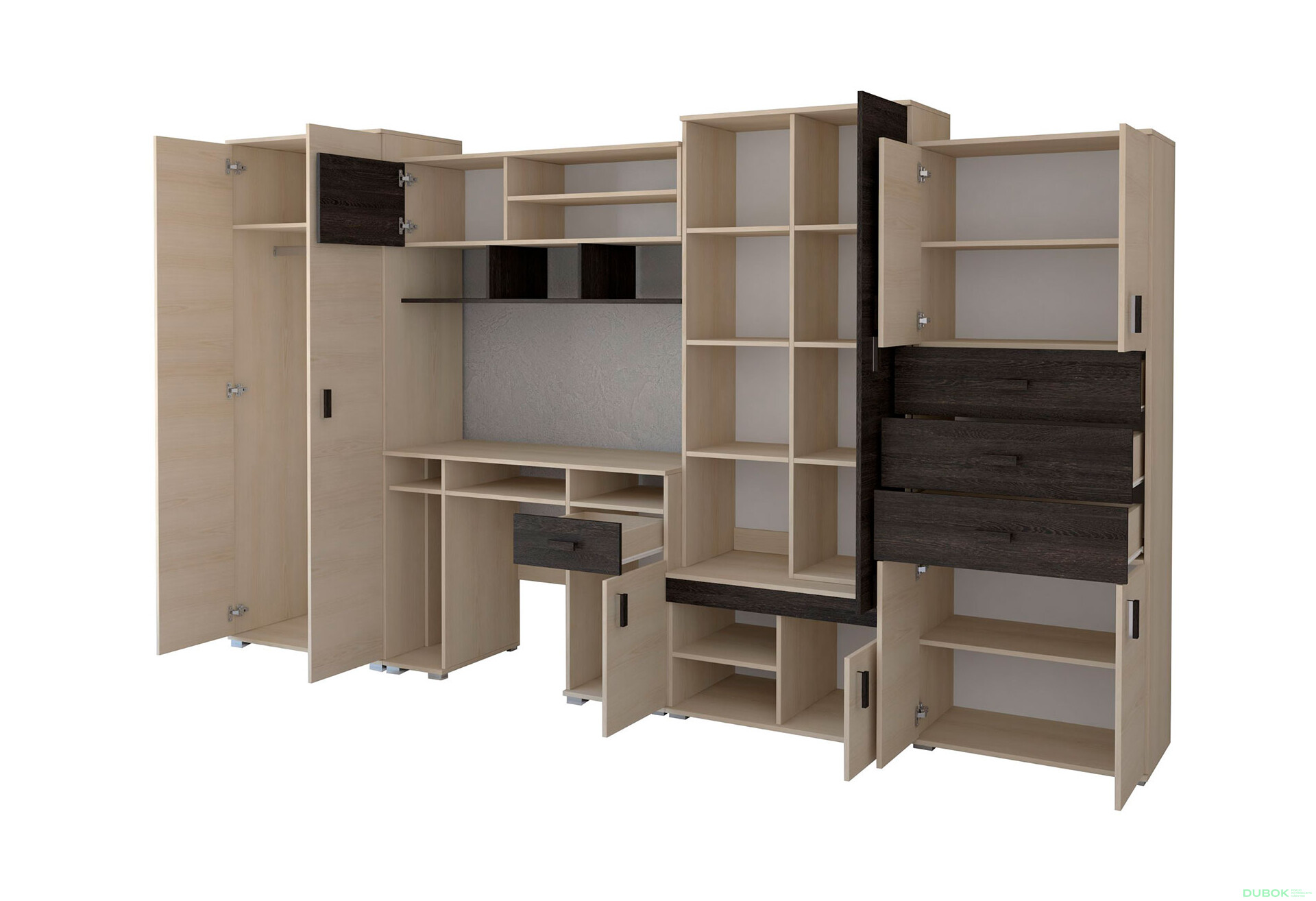 Fotografia 3 - Detské Nelly s písacím stolom jaseň / dub canterbury