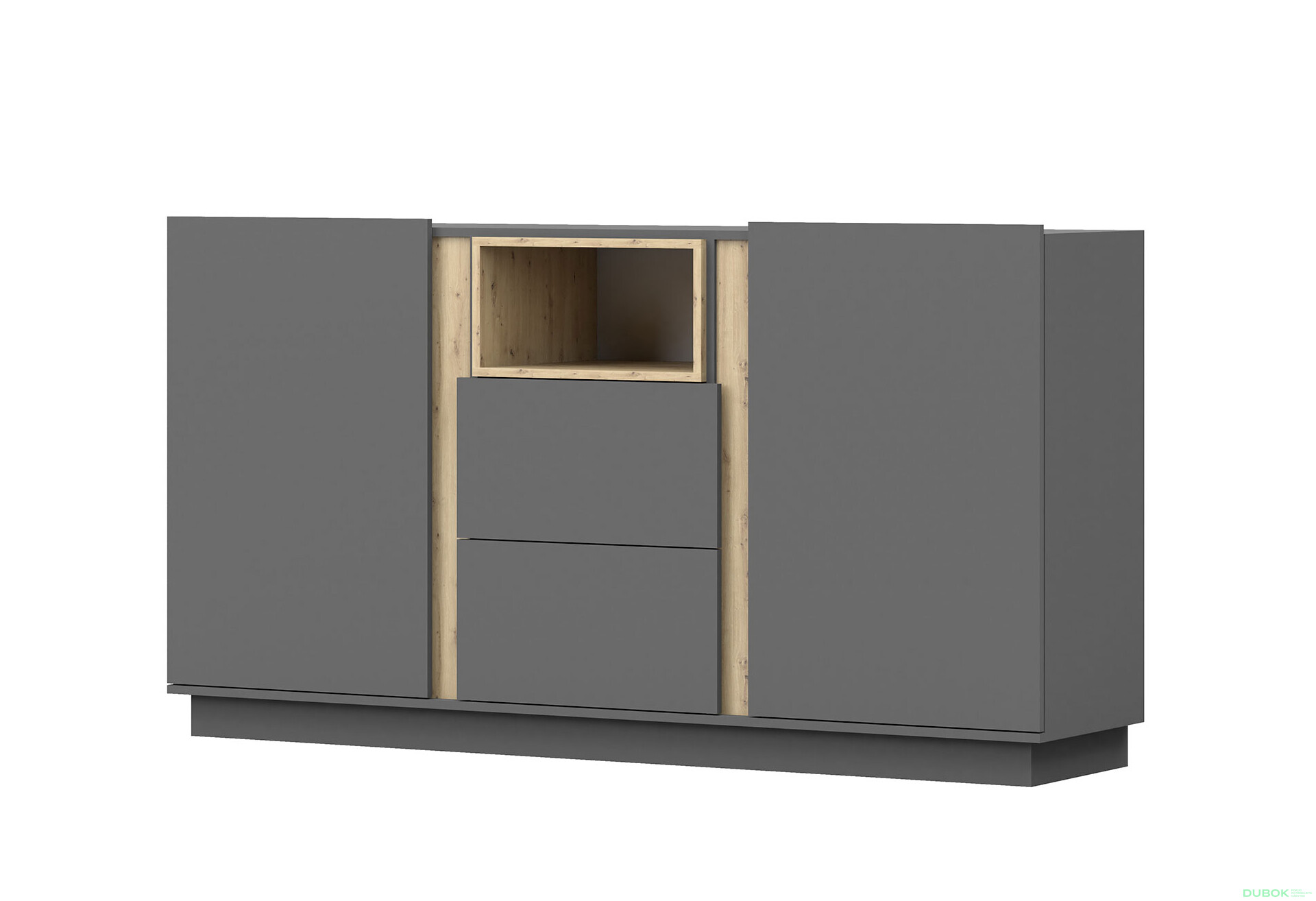 Fotografia 1 - Komoda 180 Grey šedá, artisan / šedá Idczak meble