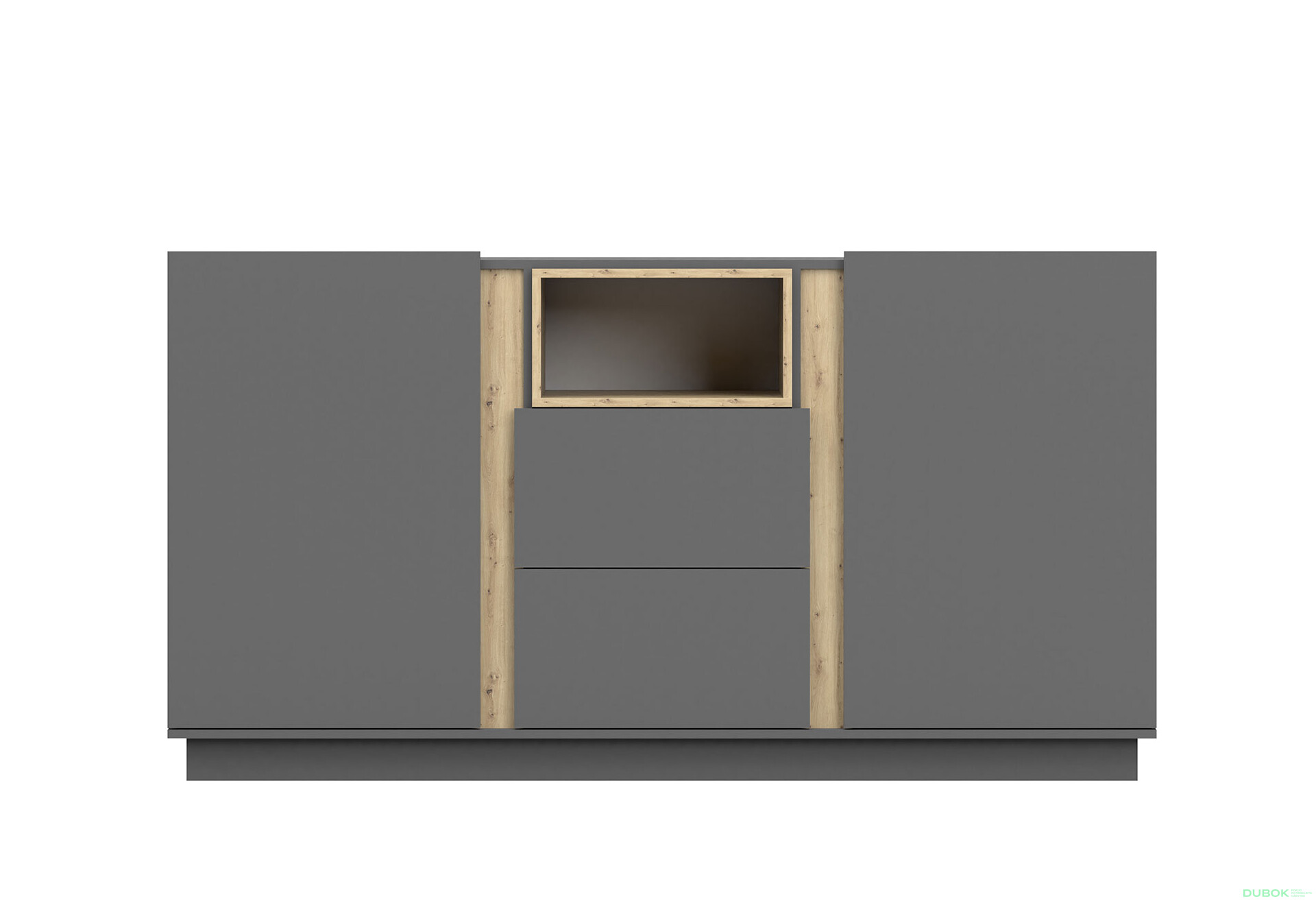 Fotografia 2 - Komoda 180 Grey šedá, artisan / šedá Idczak meble