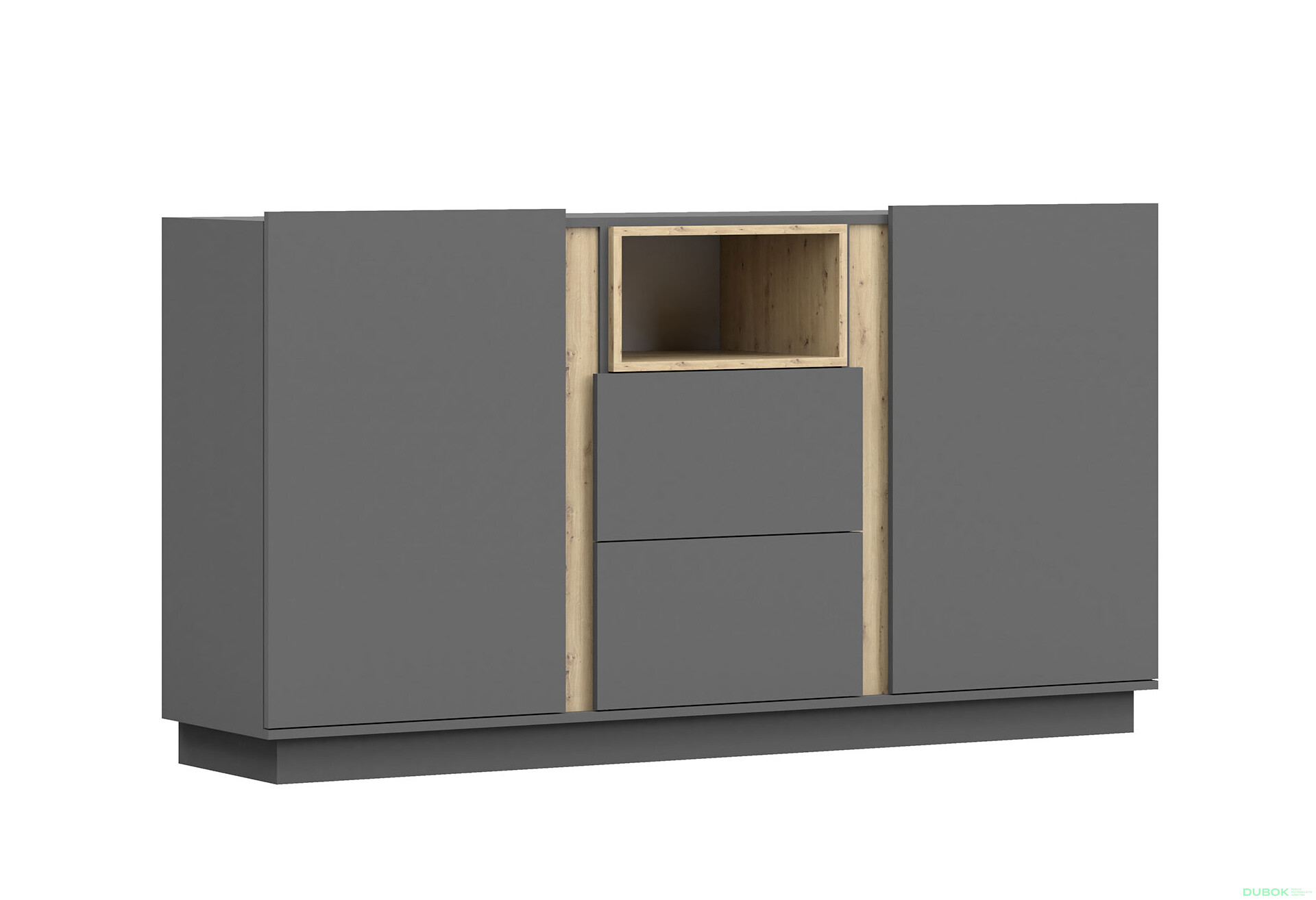 Fotografia 3 - Komoda 180 Grey šedá, artisan / šedá Idczak meble