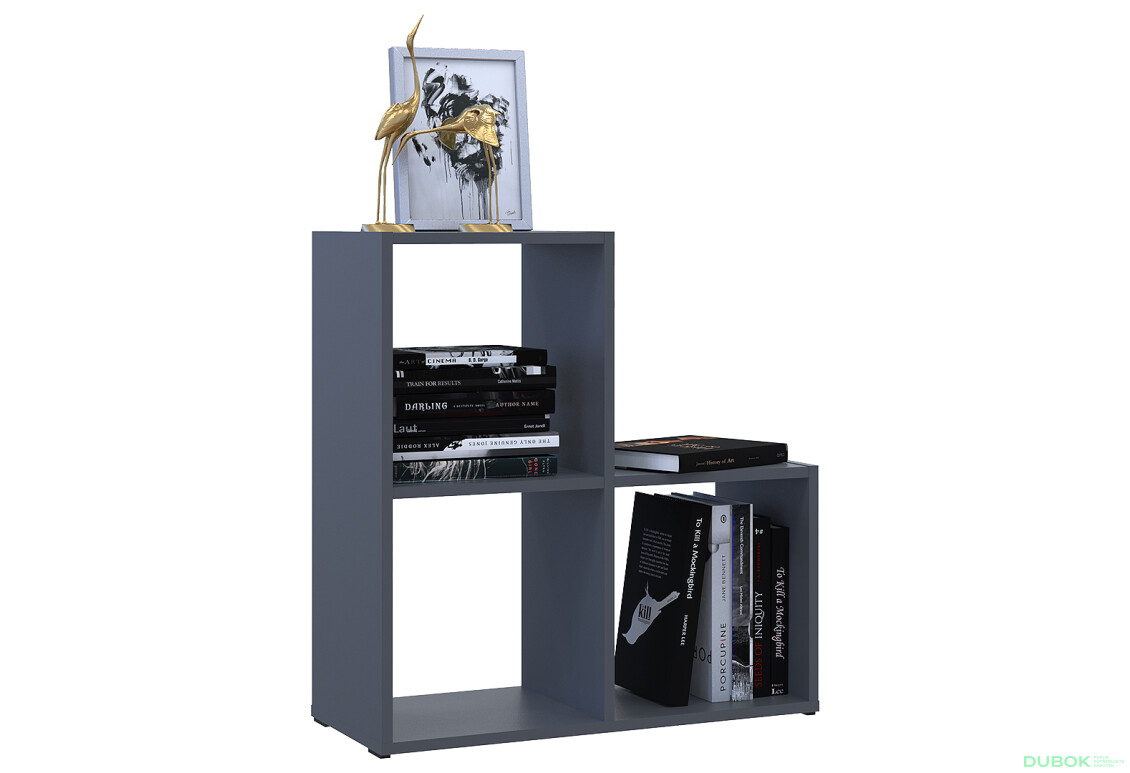 Fotografia 6 - Regál otvorený Step 2х2 69х28.8х71.4 grafit