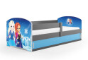 Fotografia 1 - Posteľ Luki 1 grafit Frozen 80x160 cm s roštom, matracom