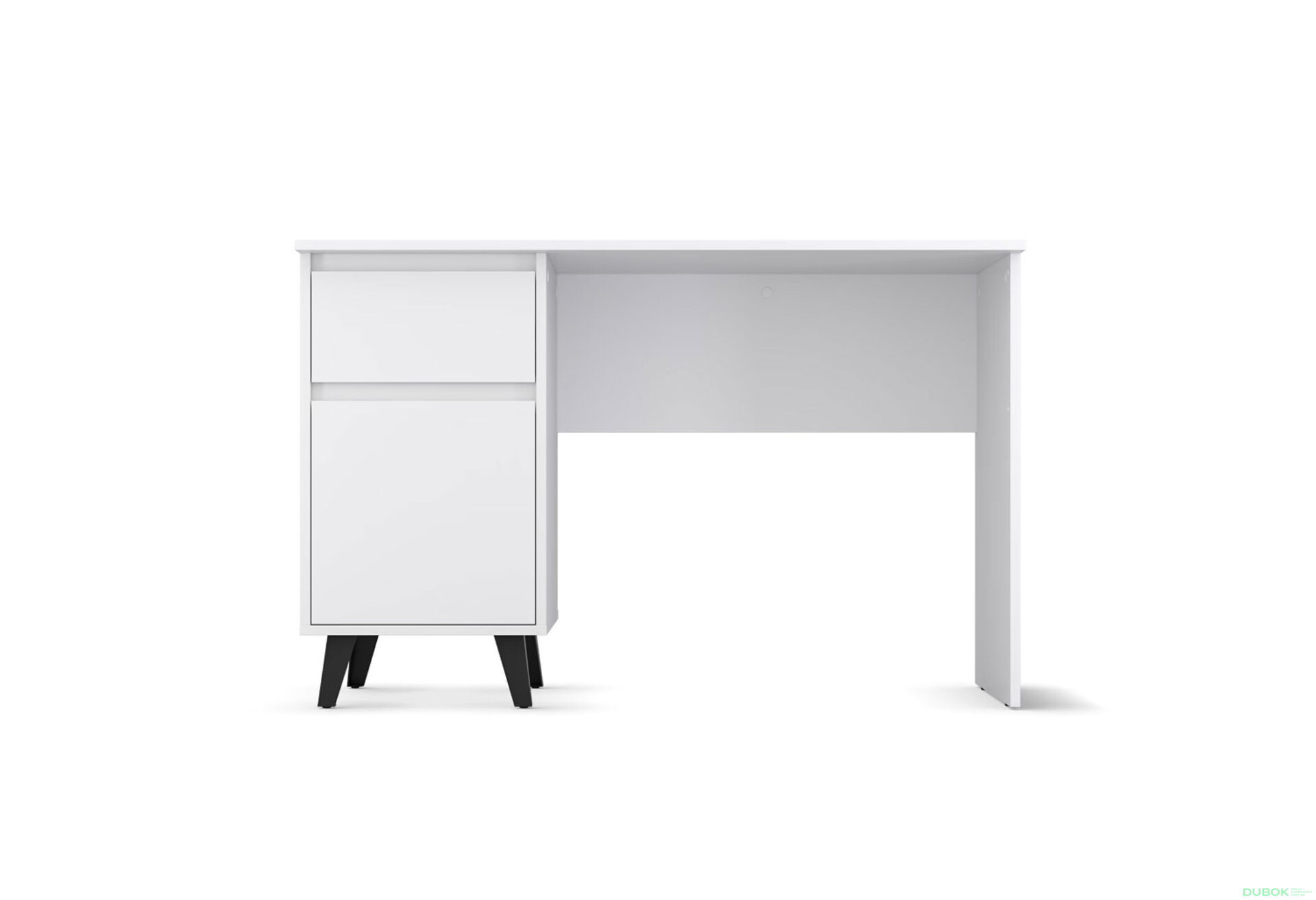 Fotografia 2 - Písací stôl Borg 1d1s/120 biely