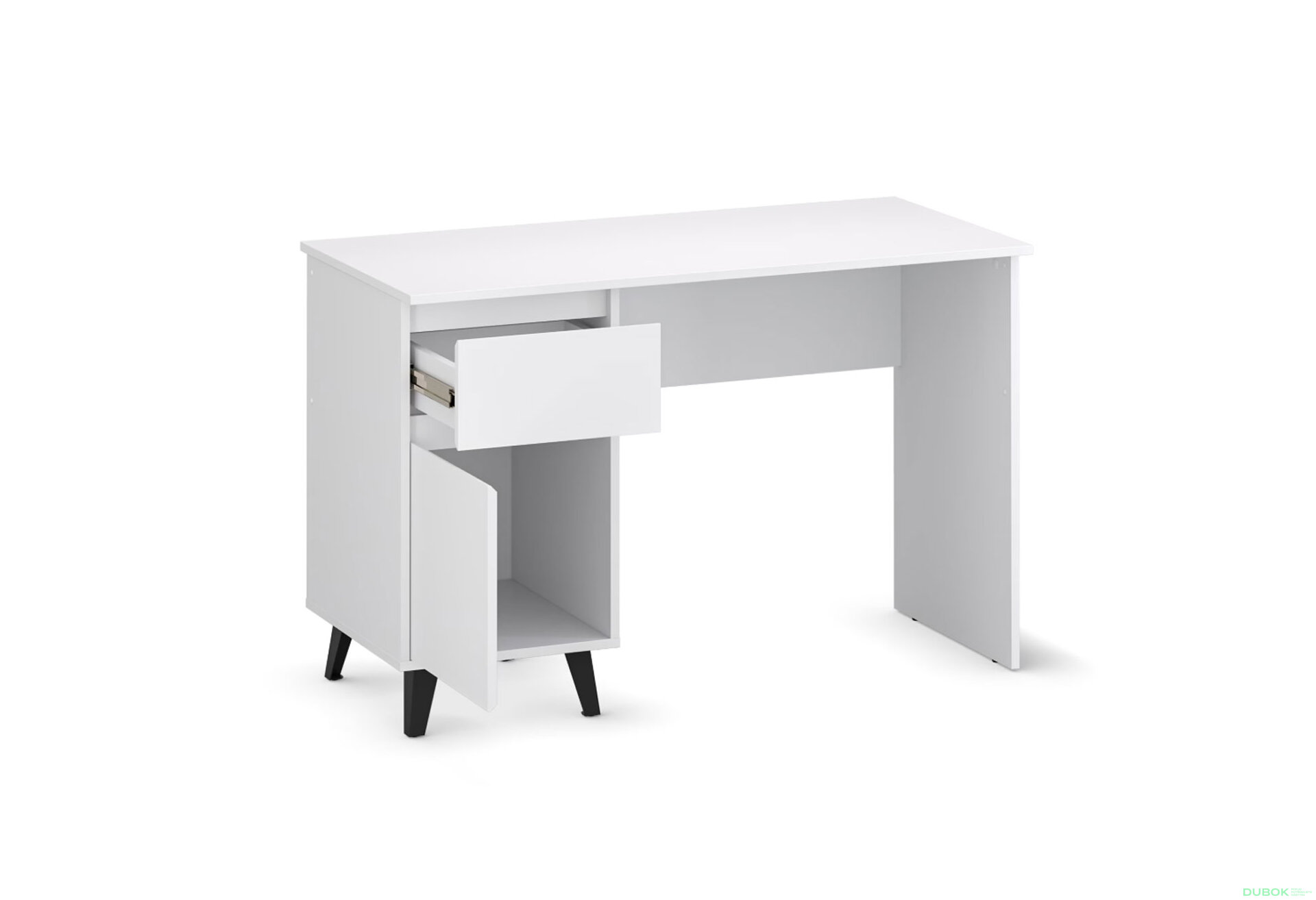 Fotografia 5 - Písací stôl Borg 1d1s/120 biely