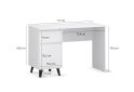 Fotografia 6 - Písací stôl Borg 1d1s/120 biely