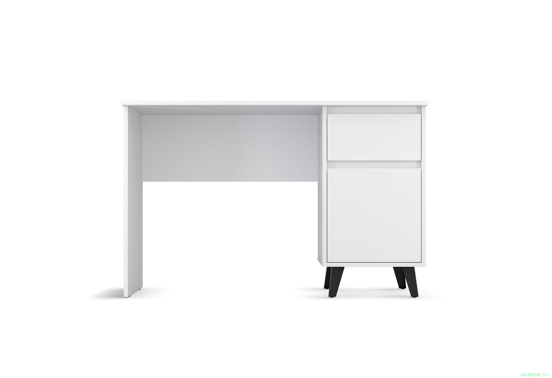 Fotografia 3 - Písací stôl Borg 1d1s/120 biely