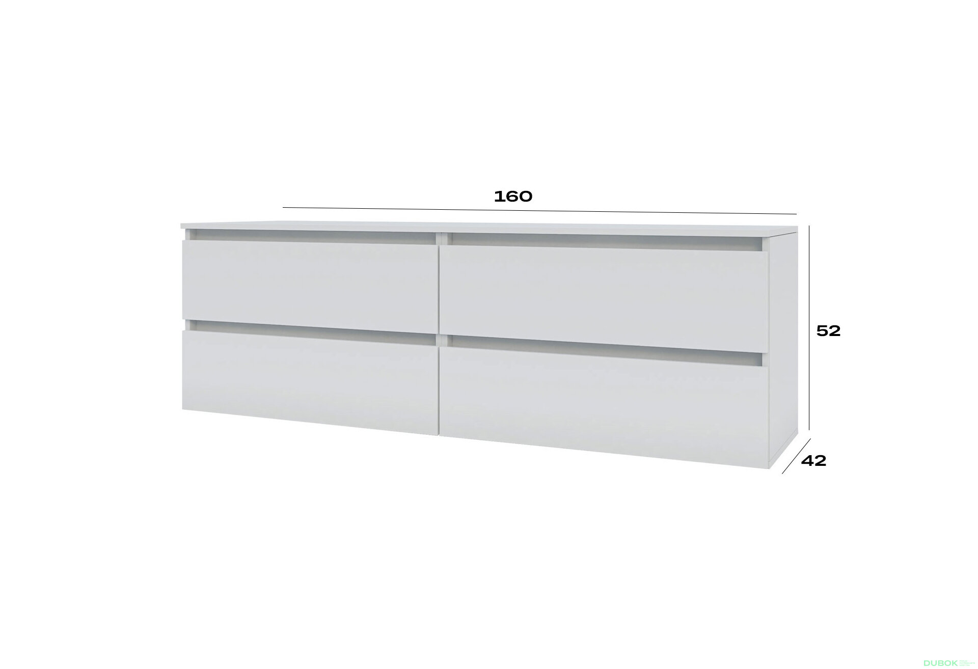 Fotografia 3 - TV stolík 520/1600/2x2Z nymfea alba Idea
