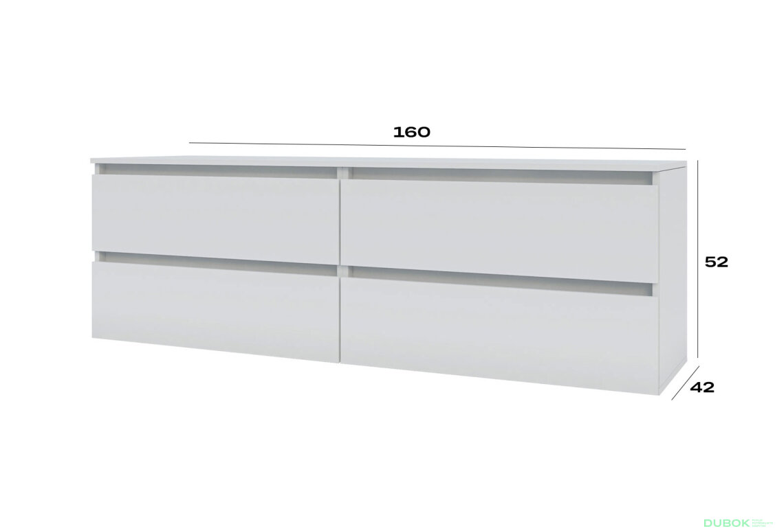 Fotografia 3 - TV stolík 520/1600/2x2Z nymfea alba Idea