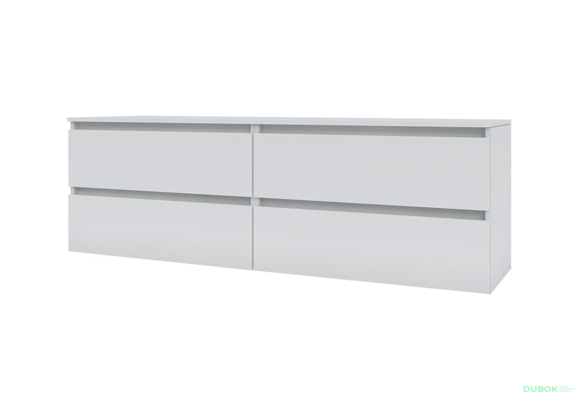 TV stolík 520/1600/2x2Z nymfea alba Idea