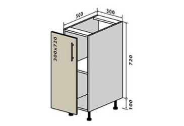 N2 Skrinka 1D 30 Interno Luxe