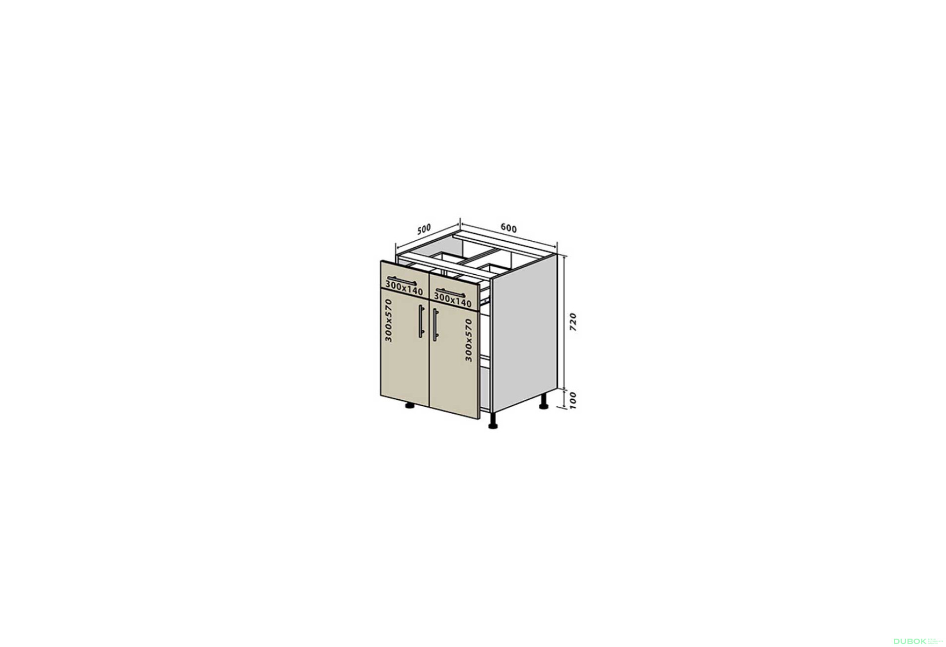 N26 Skrinka 2Š2D 60 Interno Luxe - Fotografia 1 Fotografia 1 - N26 Skrinka 2Š2D 60 Interno Luxe